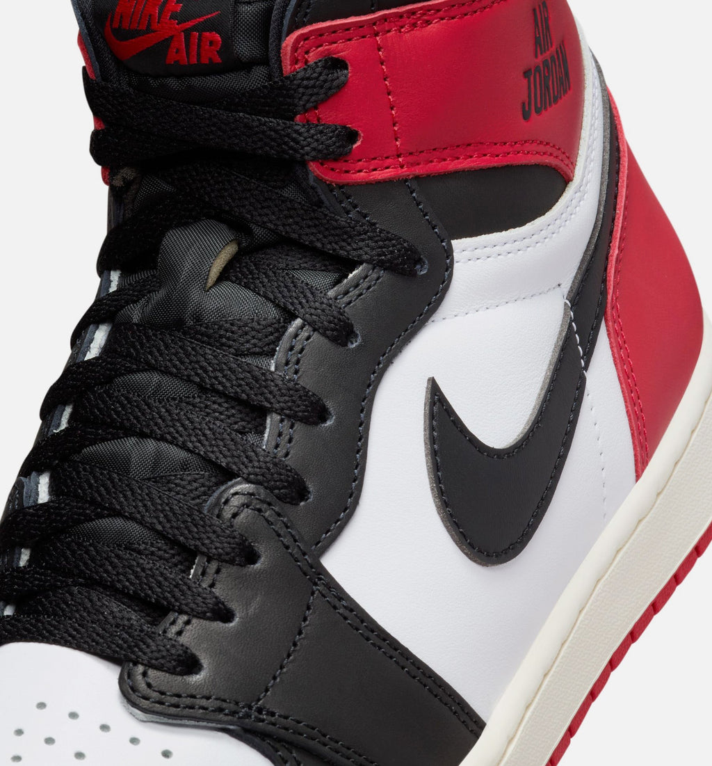 Air Jordan 1 Retro High OG Black Toe – Men's Lifestyle Shoe in White/Black/Varsity Red/Sail
