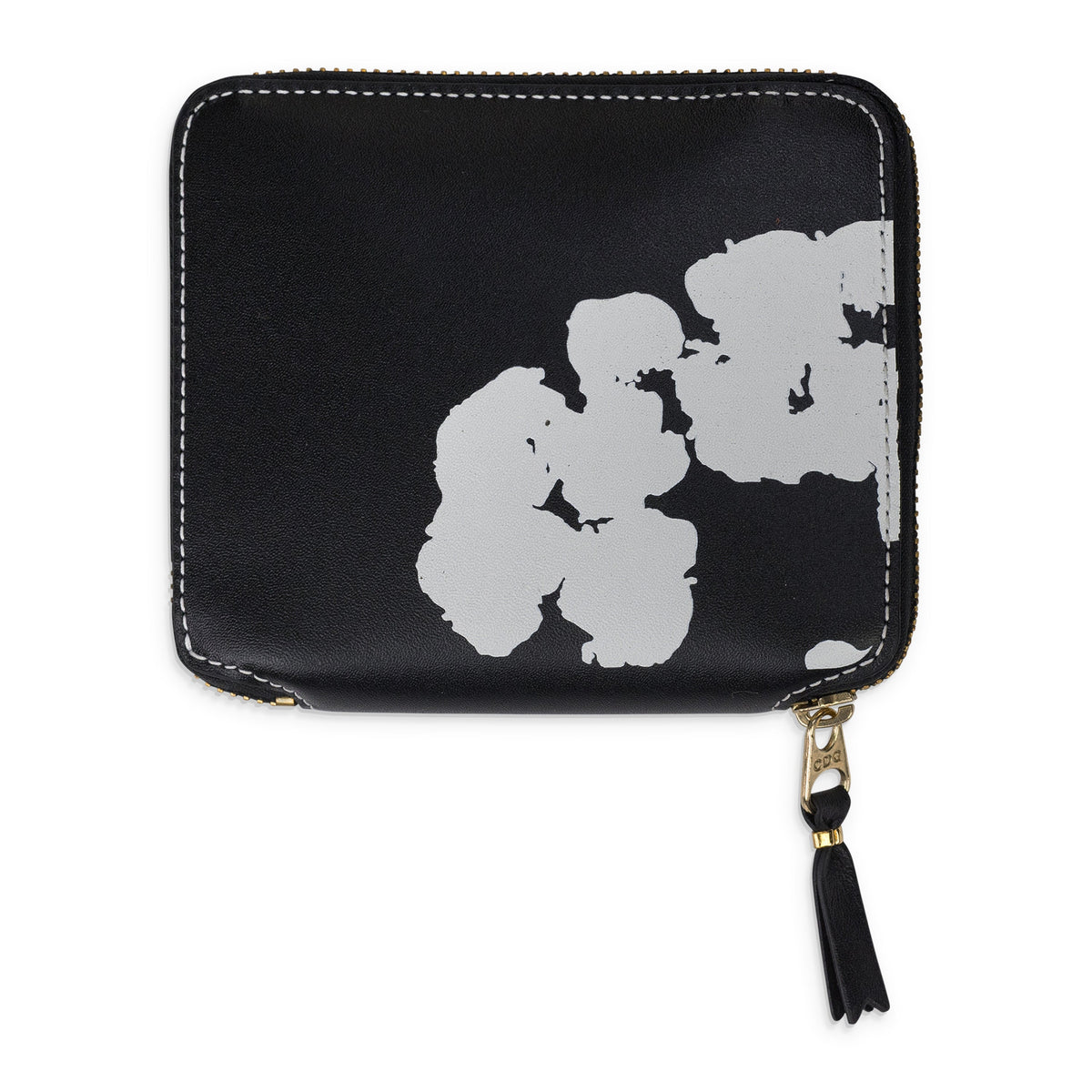 Black Cotton Wreath Wallet