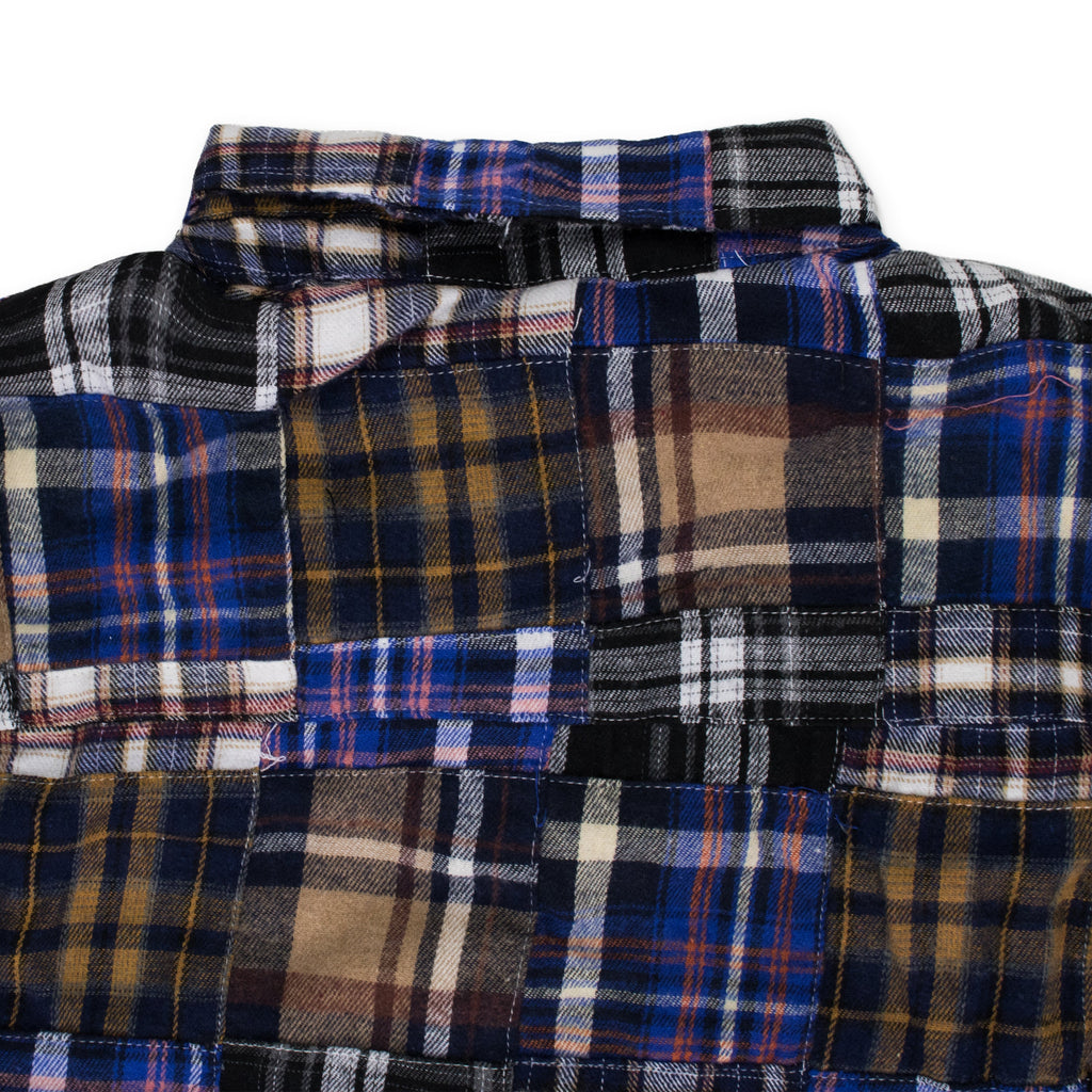 MULTICOLOR PLAID POCKET FLANNEL