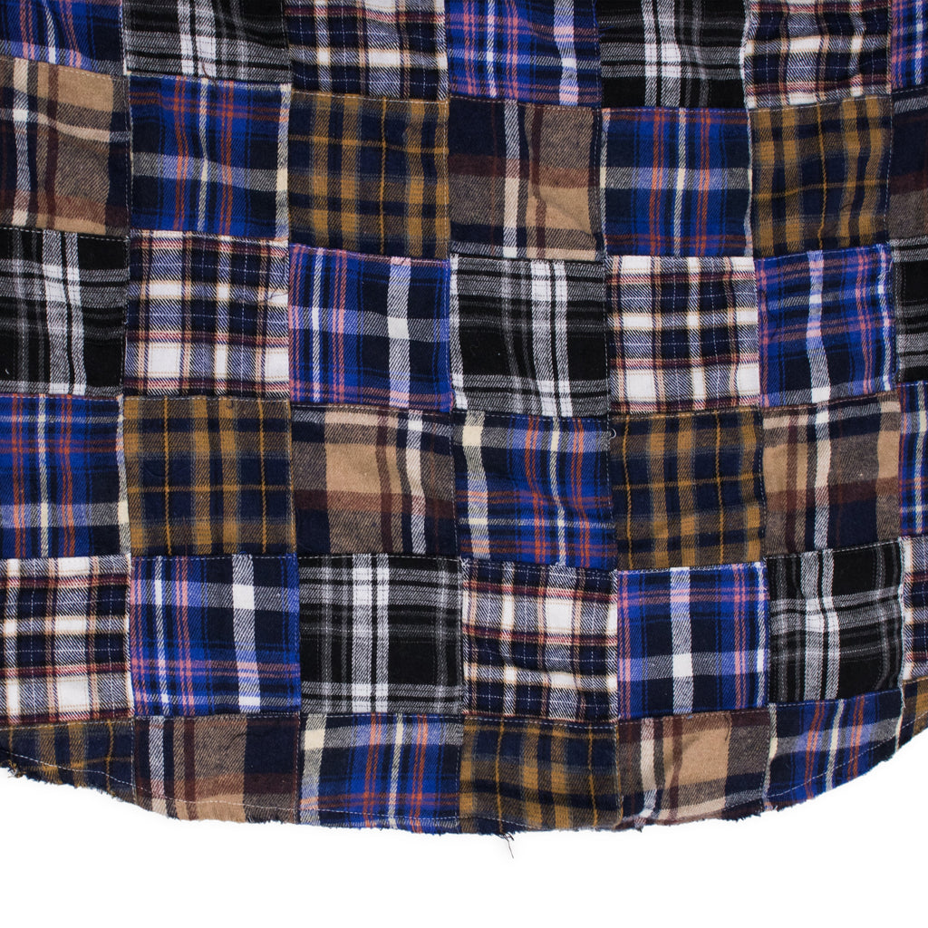 MULTICOLOR PLAID POCKET FLANNEL