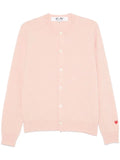 Comme Des Garçons Play Red Heart cardigan
