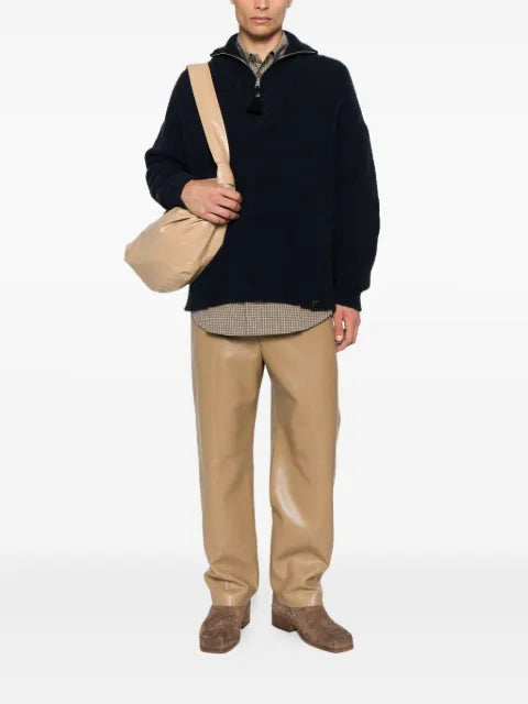 Nanushka Kylen zip-neck tassel sweater