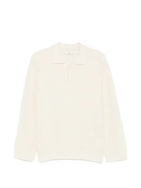 COMMAS waffle-knit buttoned sweater