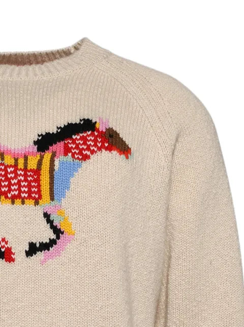 The Elder Statesman glacier horse sweater