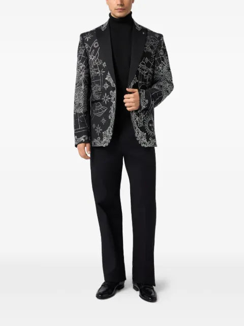 Philipp Plein blazer stones zodiac