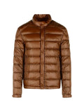 Moncler quilted logo-patch jacket