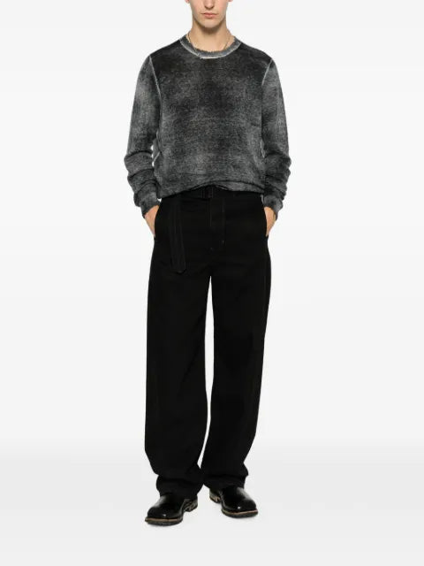 Avant Toi acid-wash distressed-effect sweater