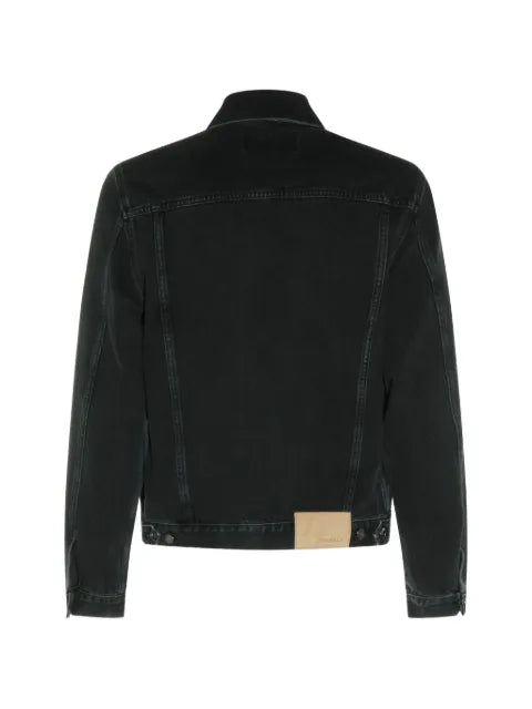 Canali flap-pockets denim jacket