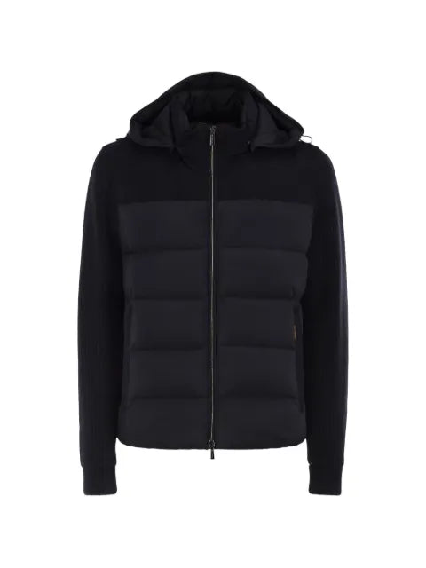 Moorer Allori-Lsm quilted rib-knit jacket