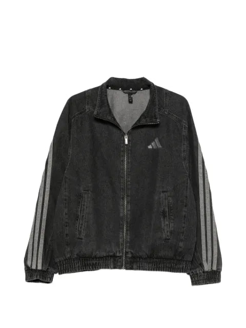 adidas stadium loose fit denim track jacket
