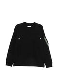 sacai zip-pocket long-sleeve sweater