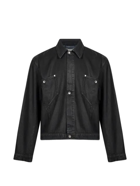 YMC Loft waxed-finish denim jacket