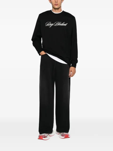 11 11 L.U.C.K. logo-print long-sleeve sweatshirt