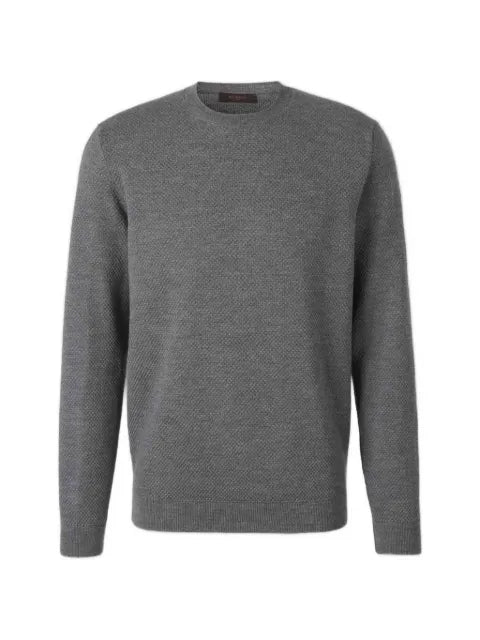 Zanone waffle-knit crew-neck sweater
