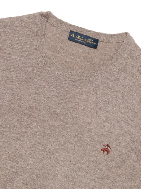 Brooks Brothers embroidered-logo crew-neck sweater