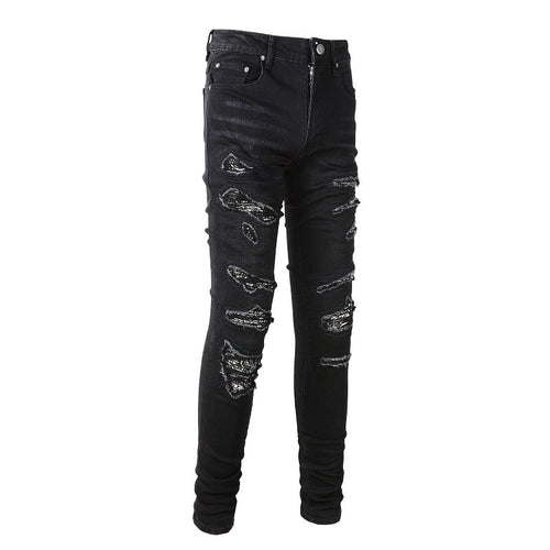 AMIRI Jeans #8669 – Slim Fit Distressed Denim