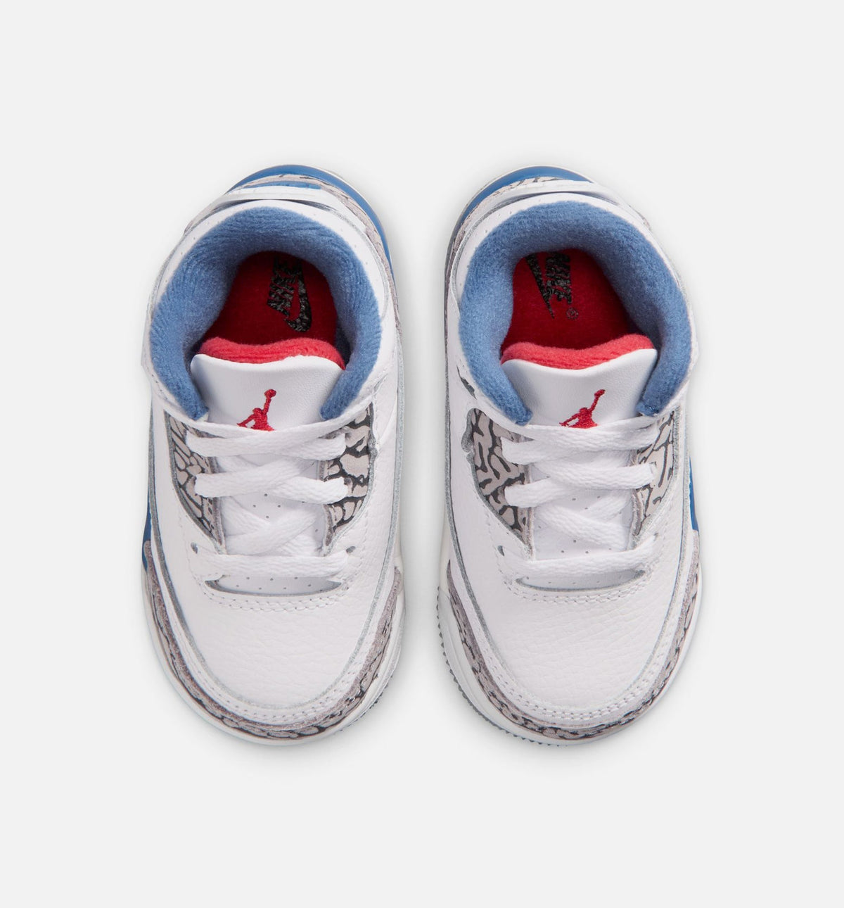 Air Jordan 3 Retro OG True Blue Infant Sneakers - White/Fire Red/True Blue