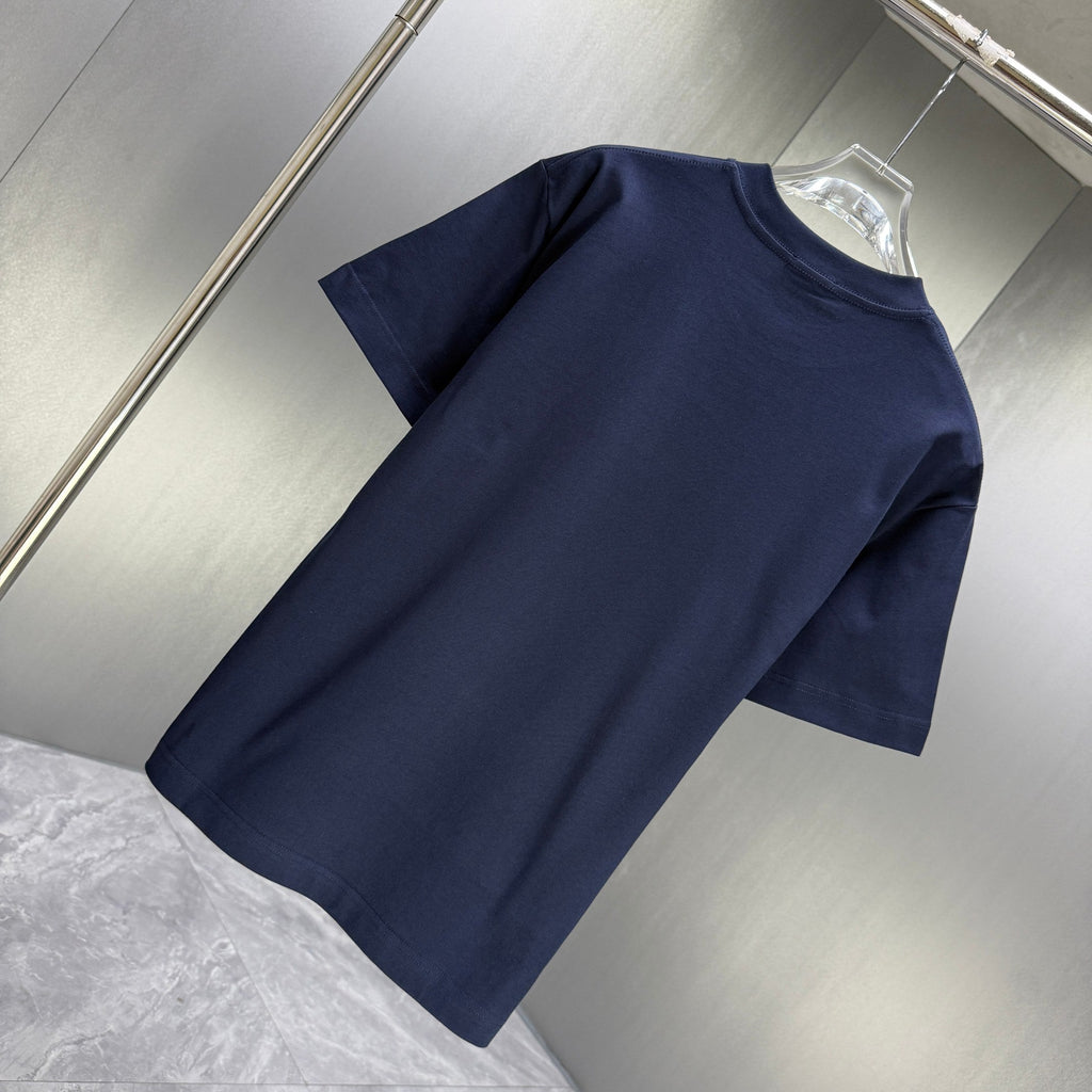 Moncler Classic Badge T-Shirt Navy