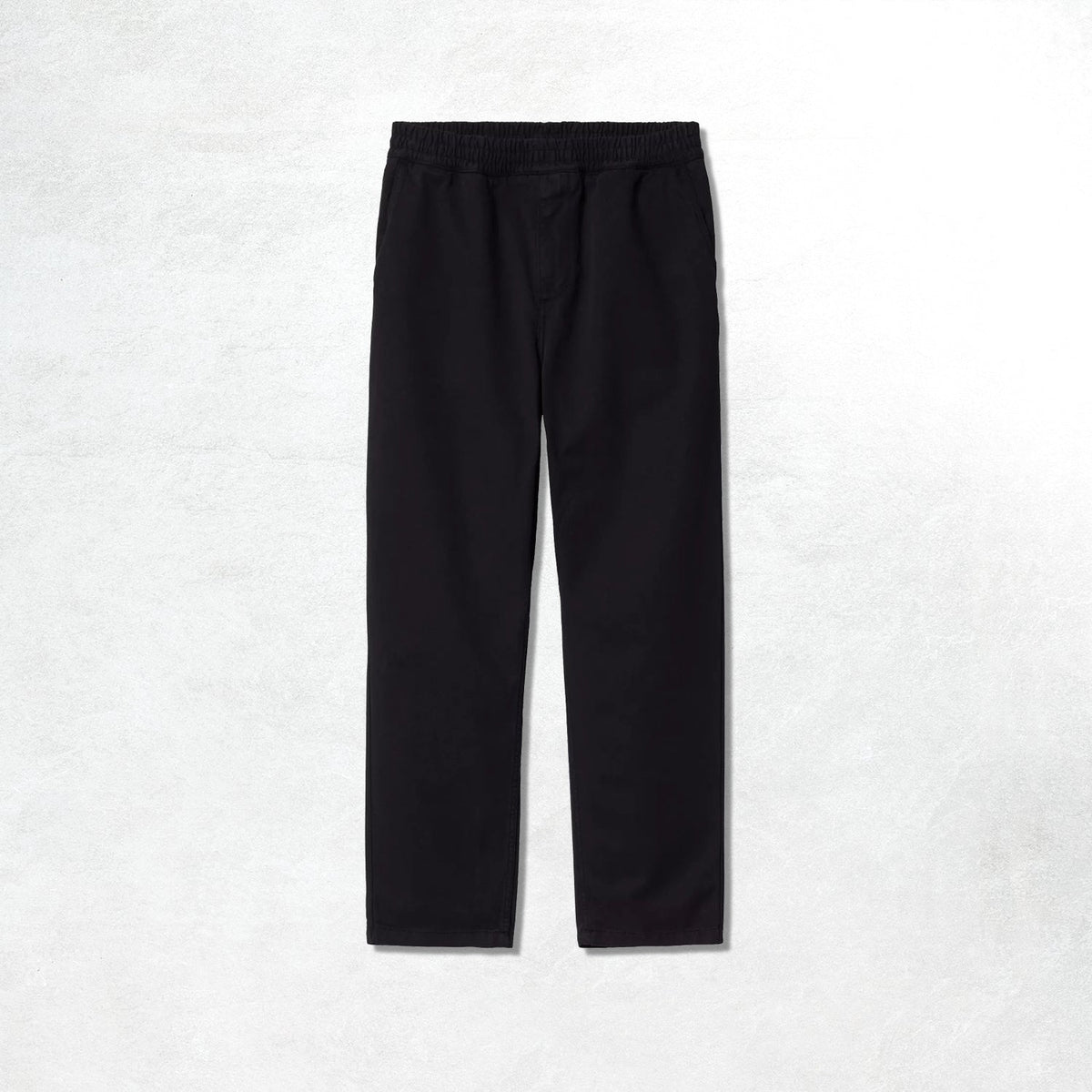 Carhartt WIP Flint Pant: Black Garment Dyed
