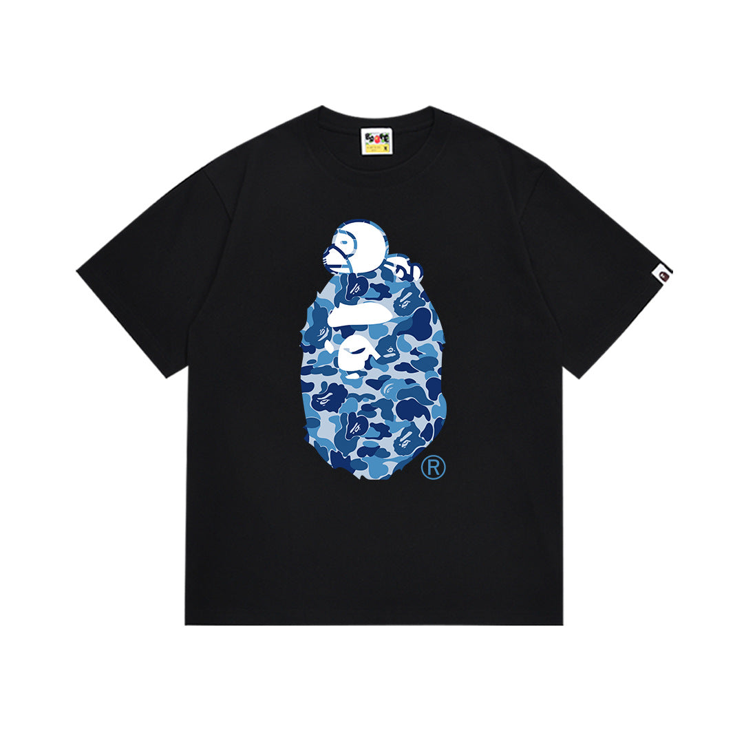 Bape Camo Ape Head Graphic Oversized Tee Streetwear Unisex