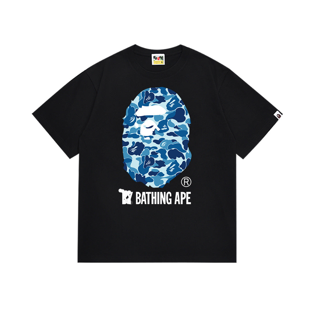 Bape Camo Ape Head Graphic Oversized Tee Streetwear Unisex