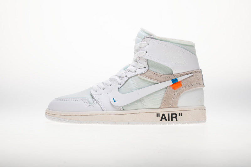 Air Jordan 1 Retro High Off White Euro Reps Sneakers AQ0818-100
