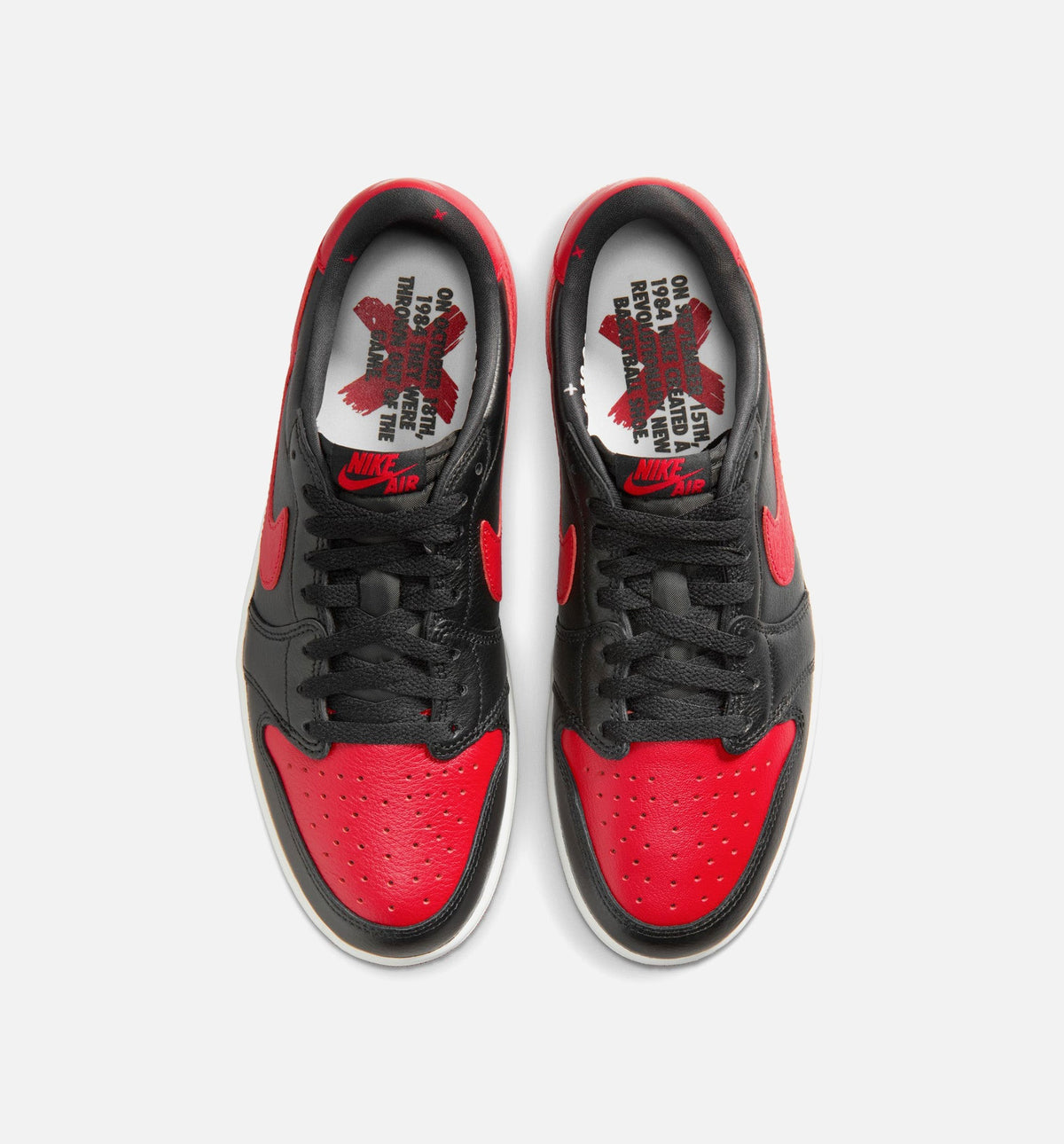 Air Jordan 1 Retro Low OG Banned Men's Sneakers - Black/Varsity Red/Summit White