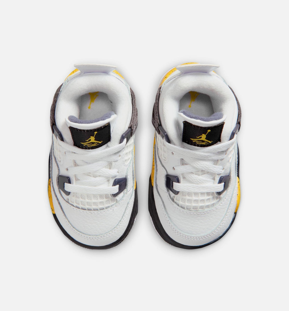Air Jordan 4 Retro "Rare Air" Tour Yellow Infant/Toddler Lifestyle Shoes – White/Dark Blue Grey/Black/Tour Yellow