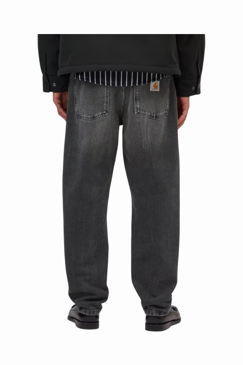 CARHARTT WIP NEWEL PANT Black Marble Used Wash