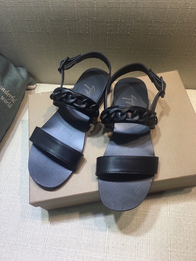 Giuseppe Zanotti Black Braided Open-Toe Sandals