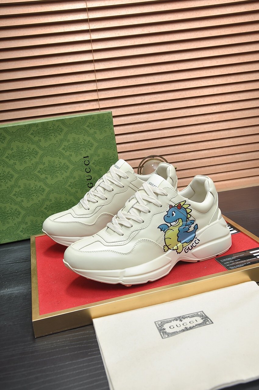 Gucci Dinosaur Graphic Sneakers