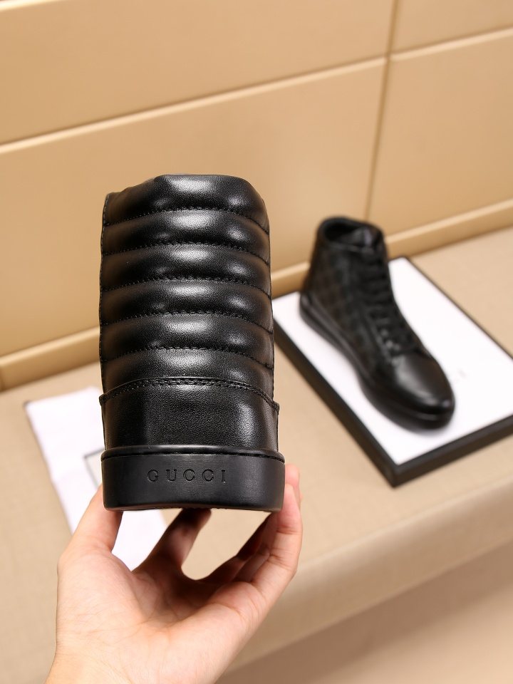 Gucci Men's GG-Pattern High-Top Sneakers