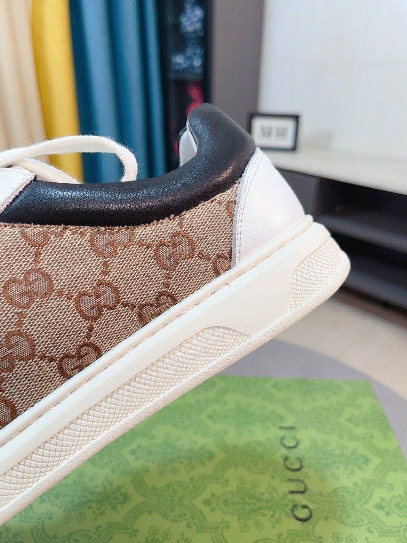 Gucci Men's Embossed Low-Top Sneakers