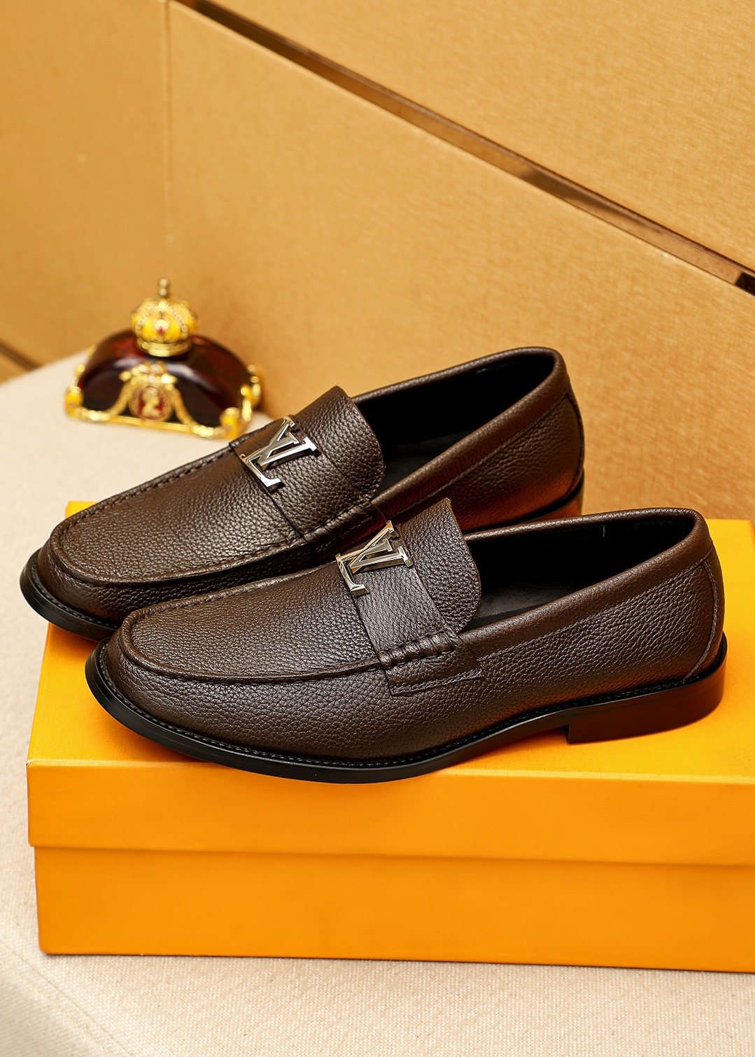 Louis Vuitton Textured Hardware Loafers