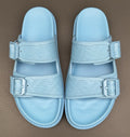 Fendi Two-Buckle Slide Sandals